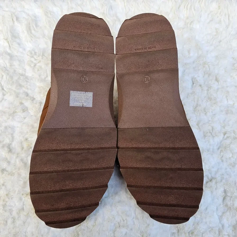 Quilted Slipper Steve Madden Chex Size 10 Faux Shearling Line Puffer Slide Brown - Picture 10 of 12